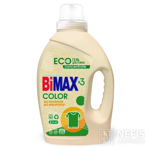 Гель для стирки BiMAX Эко концентрат Color, 1200 гр